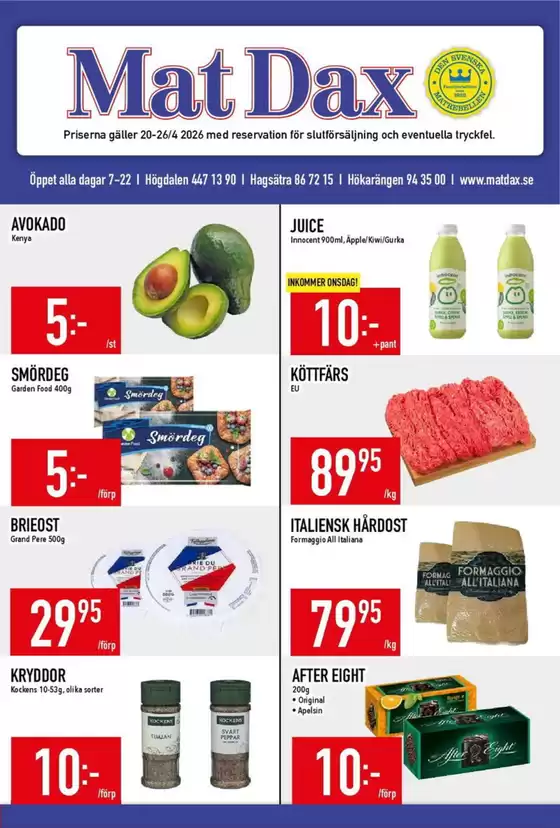 Matdax-katalog i Täby | Matdax reklambad | 2026-04-20T00:00:00.000Z - 2026-04-26T00:00:00.000Z