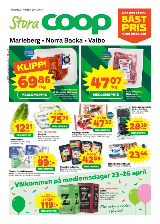 Stora Coop-katalog i Pite havsbad | Rabatter och kampanjer | 2026-04-20T00:00:00.000Z - 2026-04-26T00:00:00.000Z