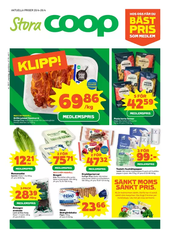 Stora Coop-katalog | Top-erbjudanden för alla fyndjägare | 2026-04-20T00:00:00.000Z - 2026-04-26T00:00:00.000Z