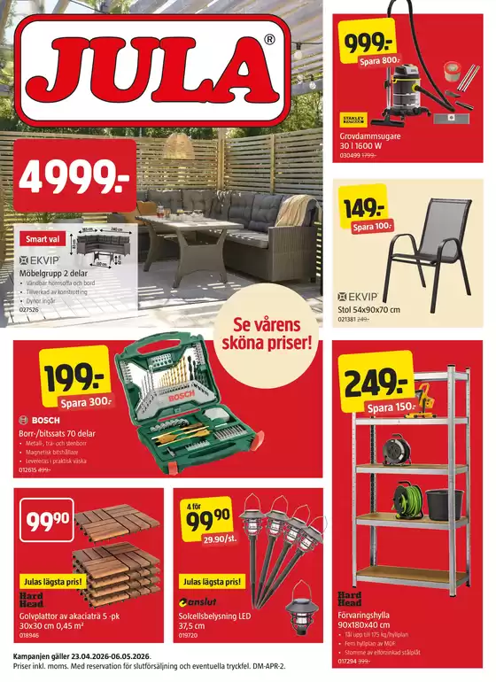 Jula-katalog i Helsingborg | kampanjbladet Jula | 2026-04-23T00:00:00.000Z - 2026-05-06T00:00:00.000Z