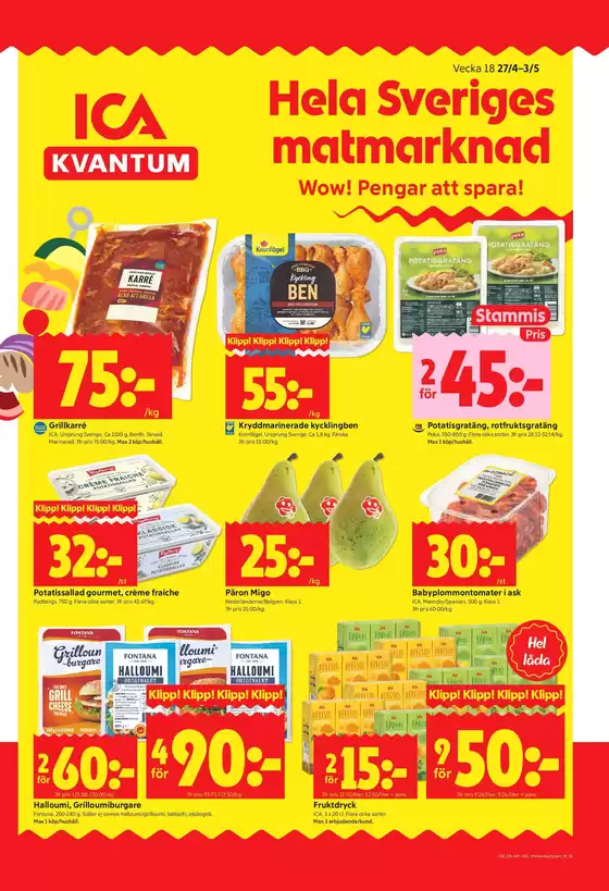 ICA Kvantum-katalog | Exklusiva deals för våra kunder | 2026-04-27T00:00:00.000Z - 2026-05-03T00:00:00.000Z