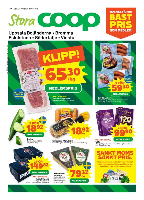 Stora Coop-katalog i Uddevalla | Top-erbjudanden för sparrävar | 2026-04-27T00:00:00.000Z - 2026-05-03T00:00:00.000Z
