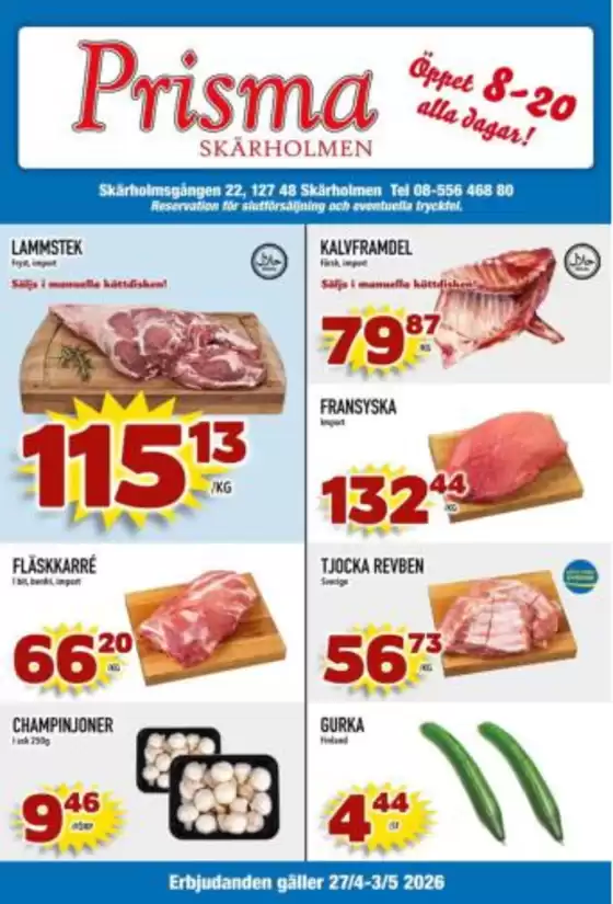Prisma Skärholmen-katalog | Prisma Mat reklambad | 2026-04-27T00:00:00.000Z - 2026-05-03T00:00:00.000Z