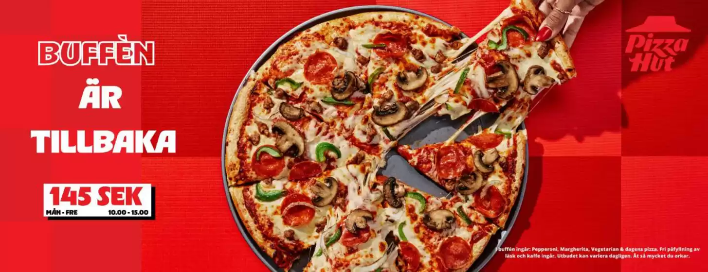 Pizza Hut-katalog | Exklusivt erbjudande! | 2026-04-28T00:00:00.000Z - 2026-05-28T00:00:00.000Z