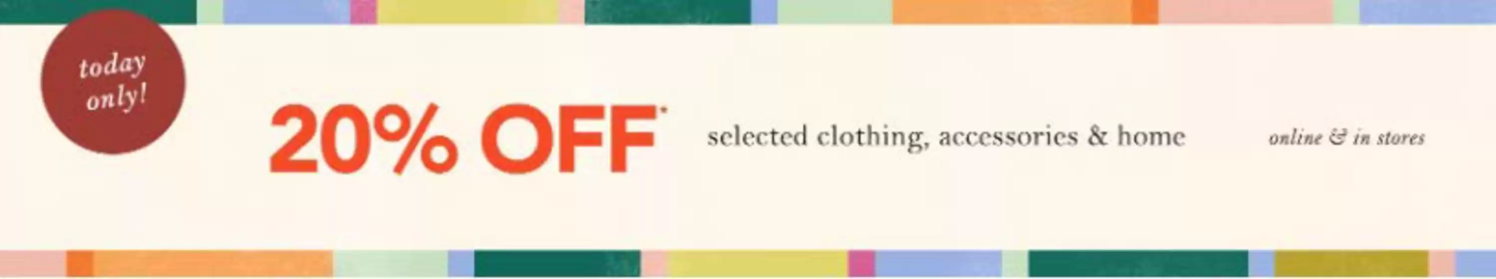 Anthropologie-katalog | 20% Off! | 2026-04-29T00:00:00.000Z - 2026-04-30T00:00:00.000Z