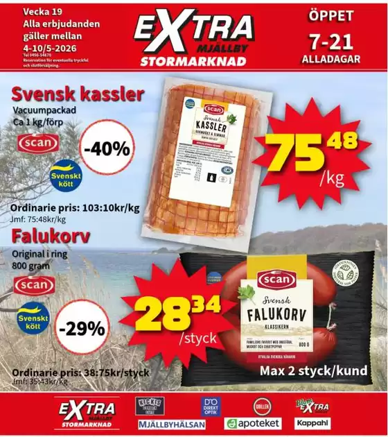 Extra Mjällby Stormarknad-katalog | Extra Mjällby Stormarknad veckans blad | 2026-05-04T00:00:00.000Z - 2026-05-10T00:00:00.000Z