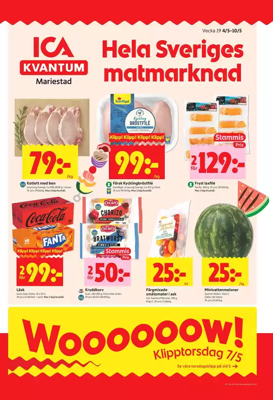 ICA Kvantum-katalog i Fyllinge | Fantastiskt erbjudande för alla kunder | 2026-05-04T00:00:00.000Z - 2026-05-10T00:00:00.000Z