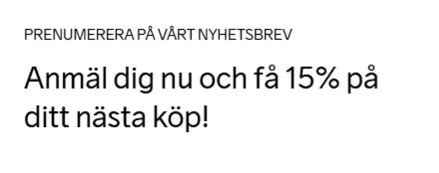Craft-katalog |  Få 15% på ditt nästa köp! | 2026-05-04T00:00:00.000Z - 2026-06-30T00:00:00.000Z