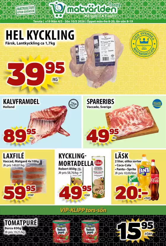 Matvärlden-katalog i Rottne | Veckans erbjudanden Tensta! | 2026-05-04T00:00:00.000Z - 2026-05-10T00:00:00.000Z