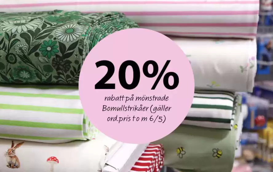 Ohlssons Tyger-katalog | 20% rabatt! | 2026-05-04T00:00:00.000Z - 2026-05-06T00:00:00.000Z