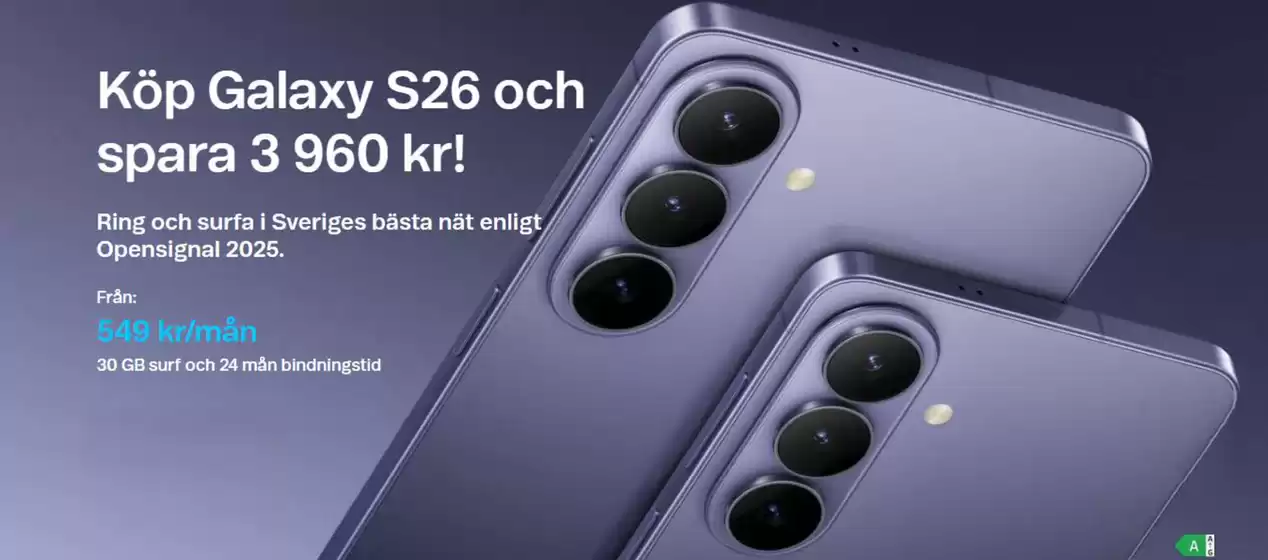 Telenor-katalog | Exklusiva rabatter! | 2026-05-13T00:00:00.000Z - 2026-05-27T00:00:00.000Z