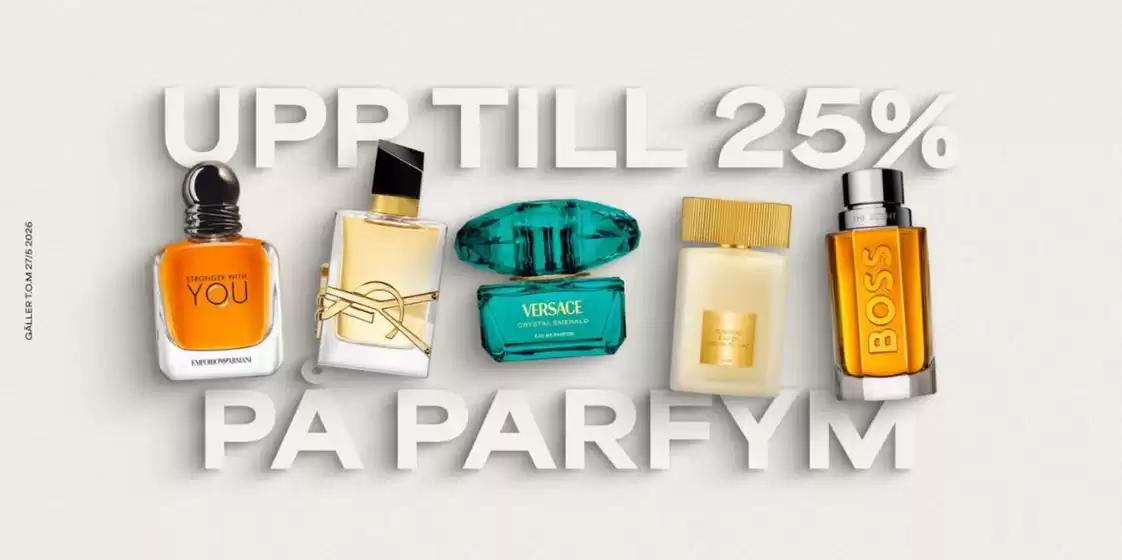 Parfym-katalog | Upp till 25%! | 2026-05-14T00:00:00.000Z - 2026-05-27T00:00:00.000Z