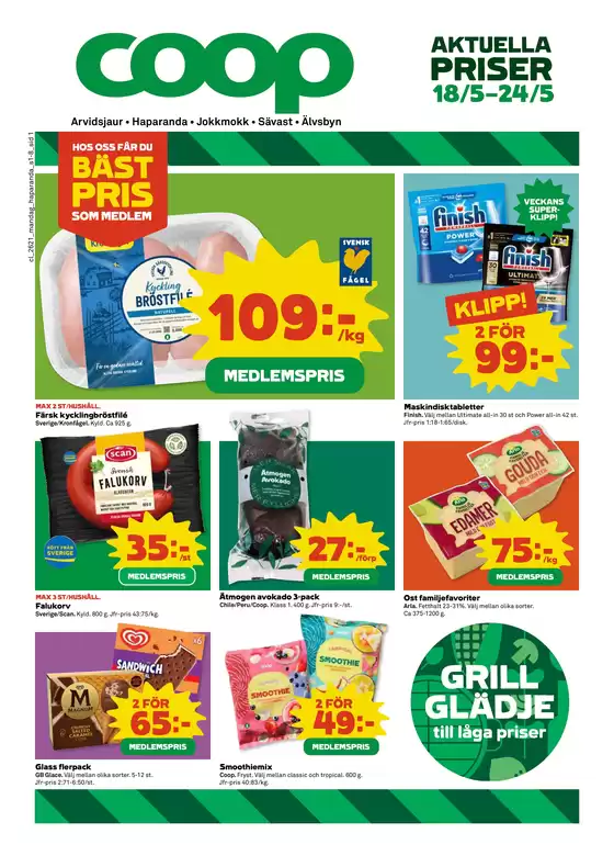 Coop Extra-katalog i Blåsmark | Top-erbjudanden för alla fyndjägare | 2026-05-18T00:00:00.000Z - 2026-05-24T00:00:00.000Z