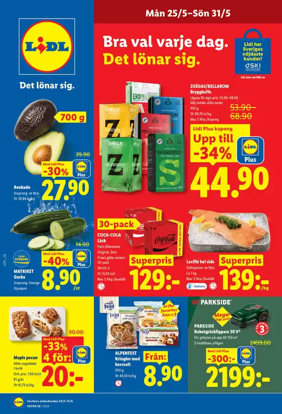 Lidl-katalog i Klockestrand | ERBJUDANDEN VECKA 22 | 2026-05-25T00:00:00.000Z - 2026-05-31T00:00:00.000Z
