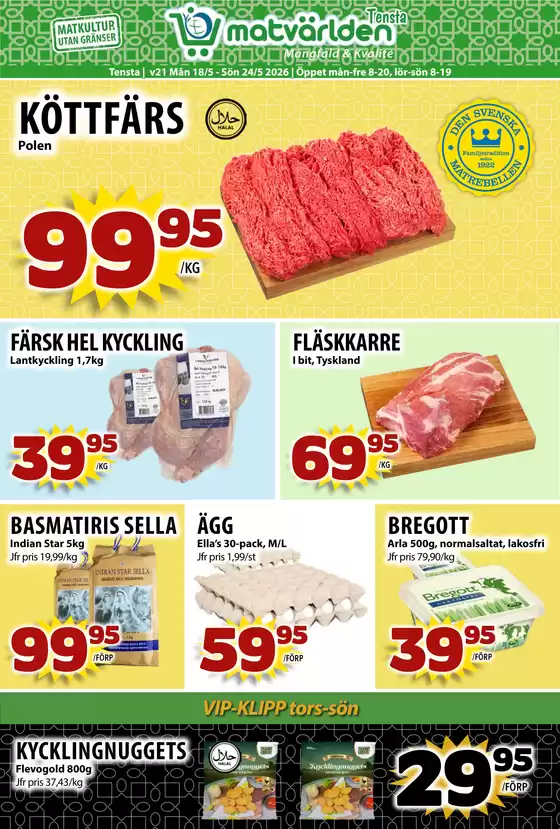 Matvärlden-katalog | Veckans erbjudanden Tensta! | 2026-05-18T00:00:00.000Z - 2026-05-24T00:00:00.000Z