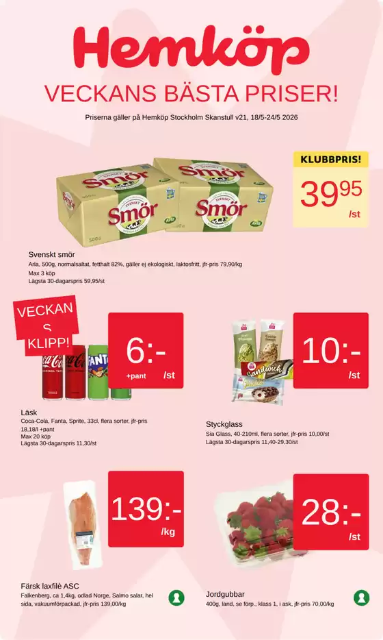 Hemköp-katalog | Hemköp Stockholm Skanstull reklamblad | 2026-05-18T00:00:00.000Z - 2026-05-24T00:00:00.000Z