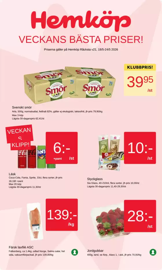 Hemköp-katalog | Hemköp Råcksta reklamblad | 2026-05-18T00:00:00.000Z - 2026-05-24T00:00:00.000Z