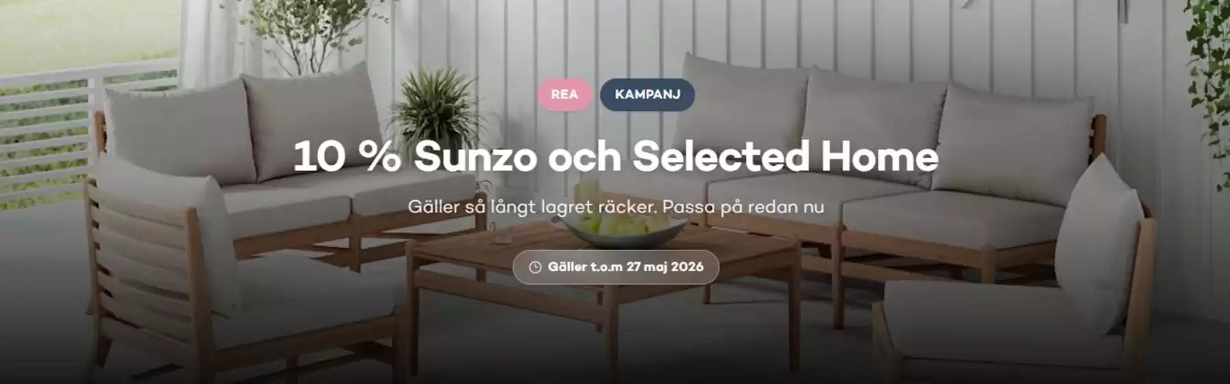 Bra Sommarmöbler-katalog | 10% rabatt! | 2026-05-21T00:00:00.000Z - 2026-05-27T00:00:00.000Z
