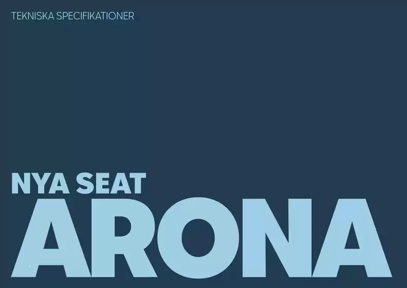 Seat-katalog | Seat Arona modellbroschyr mars 2026 | 2026-05-22T00:00:00.000Z - 2026-06-05T00:00:00.000Z
