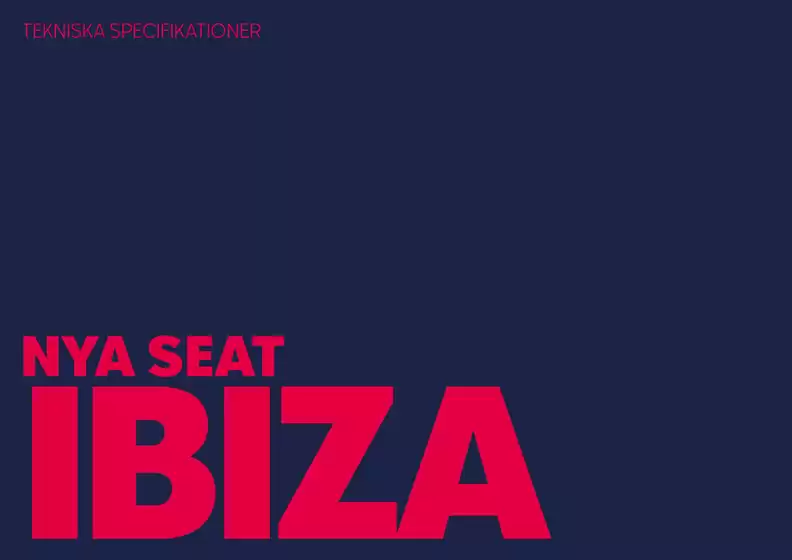 Seat-katalog | Seat Ibiza modellbroschyr mars 2026 | 2026-05-22T00:00:00.000Z - 2026-06-05T00:00:00.000Z