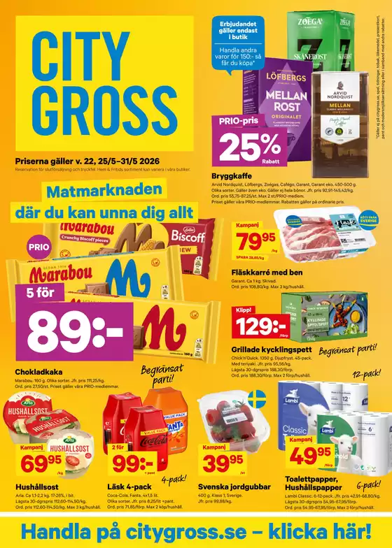 City Gross-katalog | City Gross Reklamblad v.22 | 2026-05-23T00:00:00.000Z - 2026-05-31T00:00:00.000Z