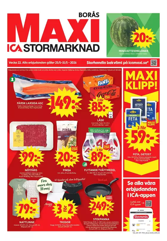 ICA Maxi-katalog | Aktuella fynd och erbjudanden | 2026-05-25T00:00:00.000Z - 2026-05-31T00:00:00.000Z
