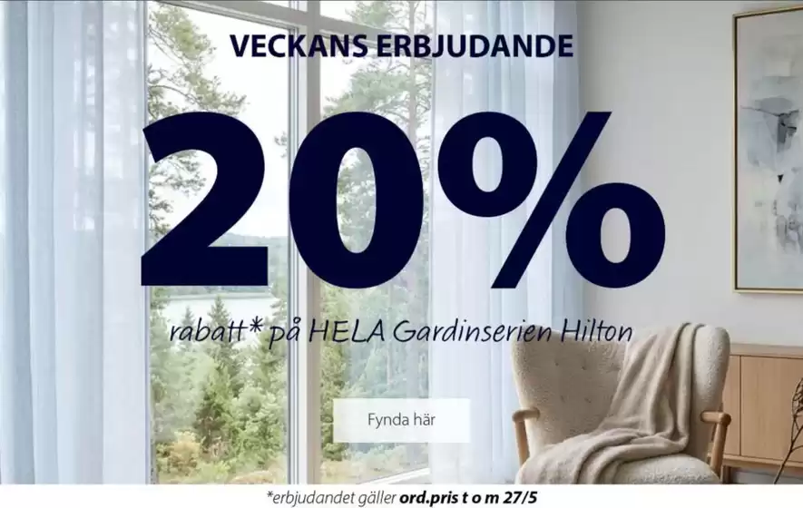 Ohlssons Tyger-katalog | 20% rabatt! | 2026-05-25T00:00:00.000Z - 2026-05-27T00:00:00.000Z