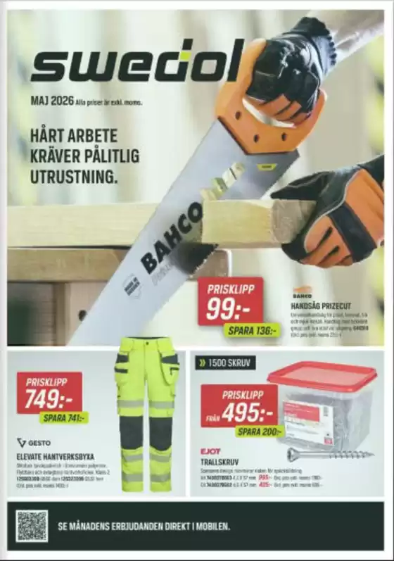 Tools-katalog i Sundsvall | Erbjudanden! | 2026-05-26T00:00:00.000Z - 2026-05-31T00:00:00.000Z