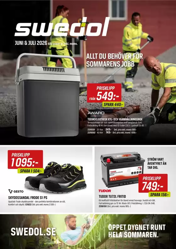 Swedol-katalog | Swedol reklamblad | 2026-06-01T00:00:00.000Z - 2026-07-31T00:00:00.000Z