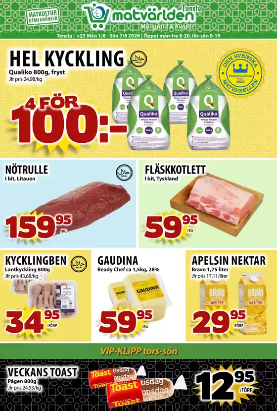 Matvärlden-katalog | Veckans erbjudanden Tensta! | 2026-06-01T00:00:00.000Z - 2026-06-07T00:00:00.000Z