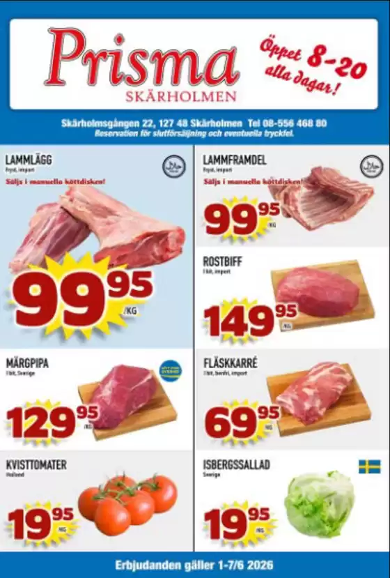 Prisma Skärholmen-katalog | Kampanjpris! | 2026-06-02T00:00:00.000Z - 2026-06-07T00:00:00.000Z
