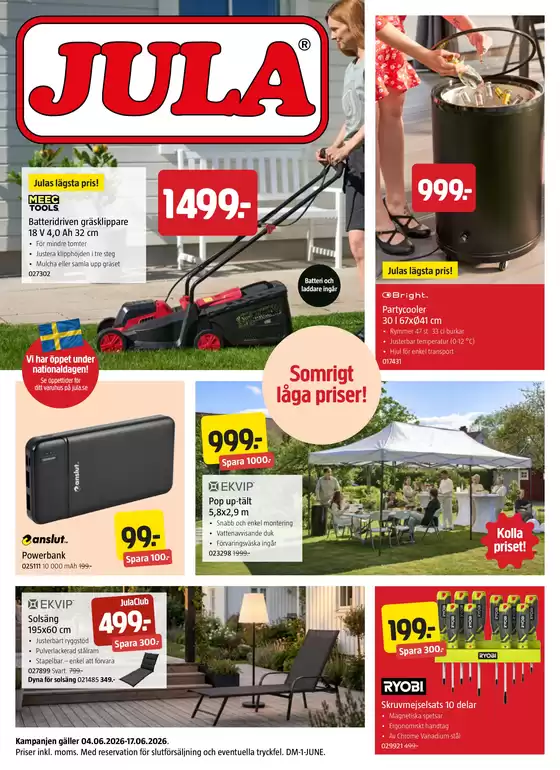 Jula-katalog | kampanjbladet Jula | 2026-06-04T00:00:00.000Z - 2026-06-17T00:00:00.000Z