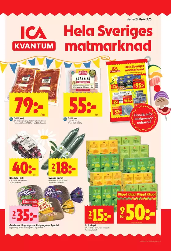 ICA Kvantum-katalog | Våra bästa erbjudanden för dig | 2026-06-08T00:00:00.000Z - 2026-06-14T00:00:00.000Z