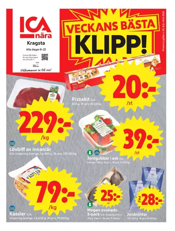 ICA Nära-katalog | ICA Nära reklamblad | 2026-06-08T00:00:00.000Z - 2026-06-14T00:00:00.000Z