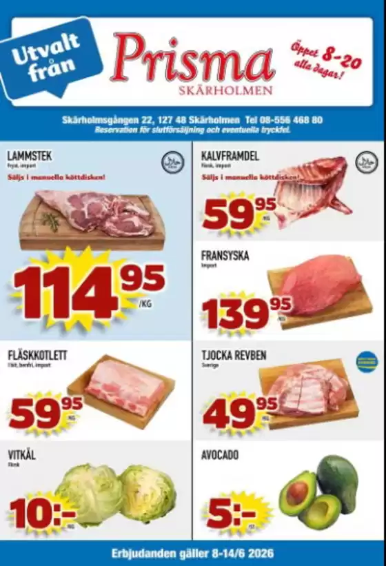 Prisma Skärholmen-katalog | Kampanjpris! | 2026-06-08T00:00:00.000Z - 2026-06-14T00:00:00.000Z