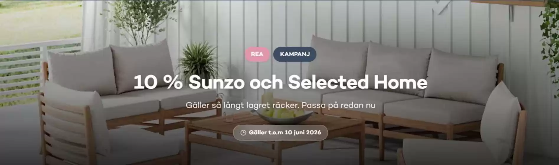 Bra Sommarmöbler-katalog i Alborga | 10% rabatt! | 2026-06-08T00:00:00.000Z - 2026-06-10T00:00:00.000Z