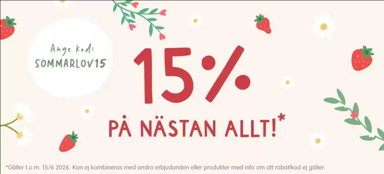Babyland-katalog | 15% rabatt! | 2026-06-10T00:00:00.000Z - 2026-06-15T00:00:00.000Z