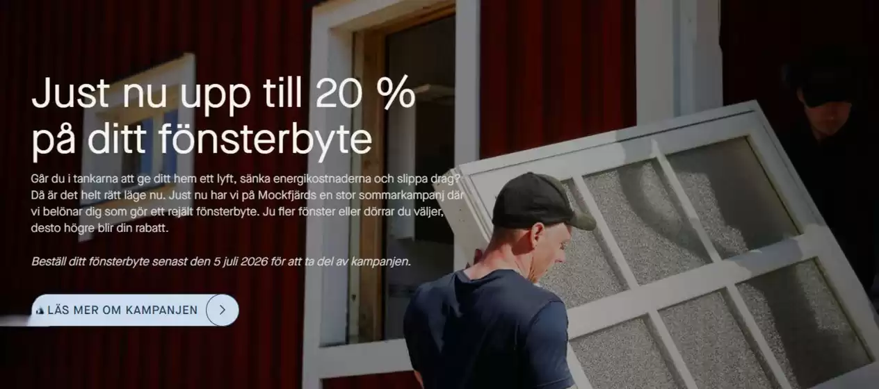 Mockfjärds-katalog | Upp till 20%! | 2026-06-11T00:00:00.000Z - 2026-07-05T00:00:00.000Z