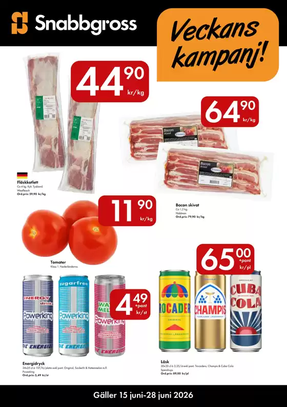 Snabbgross-katalog | Snabbgross Kampanjblad v. 2526 | 2026-06-10T00:00:00.000Z - 2026-06-29T00:00:00.000Z