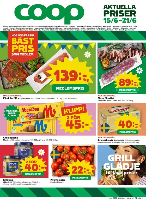 Coop Konsum-katalog | Top-erbjudanden för sparrävar | 2026-06-15T00:00:00.000Z - 2026-06-21T00:00:00.000Z