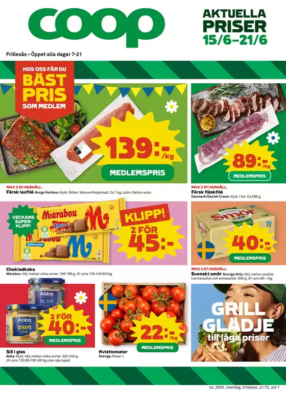 Coop Konsum-katalog | Coop Konsum reklamblad | 2026-06-15T00:00:00.000Z - 2026-06-21T00:00:00.000Z