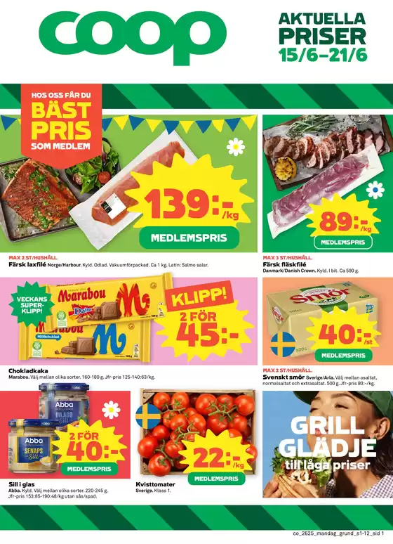 Coop Konsum-katalog | Aktuella deals och erbjudanden | 2026-06-15T00:00:00.000Z - 2026-06-21T00:00:00.000Z