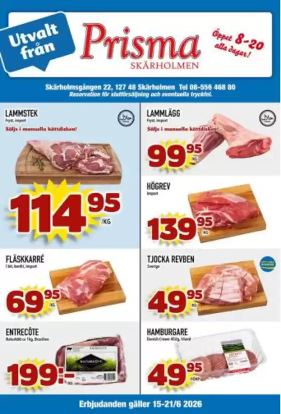 Prisma Skärholmen-katalog | Prisma Mat reklambad | 2026-06-15T00:00:00.000Z - 2026-06-21T00:00:00.000Z