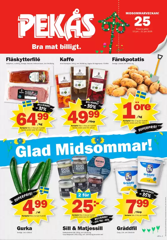 Pekås-katalog i Skövde | Kampanjpris! | 2026-06-15T00:00:00.000Z - 2026-06-21T00:00:00.000Z