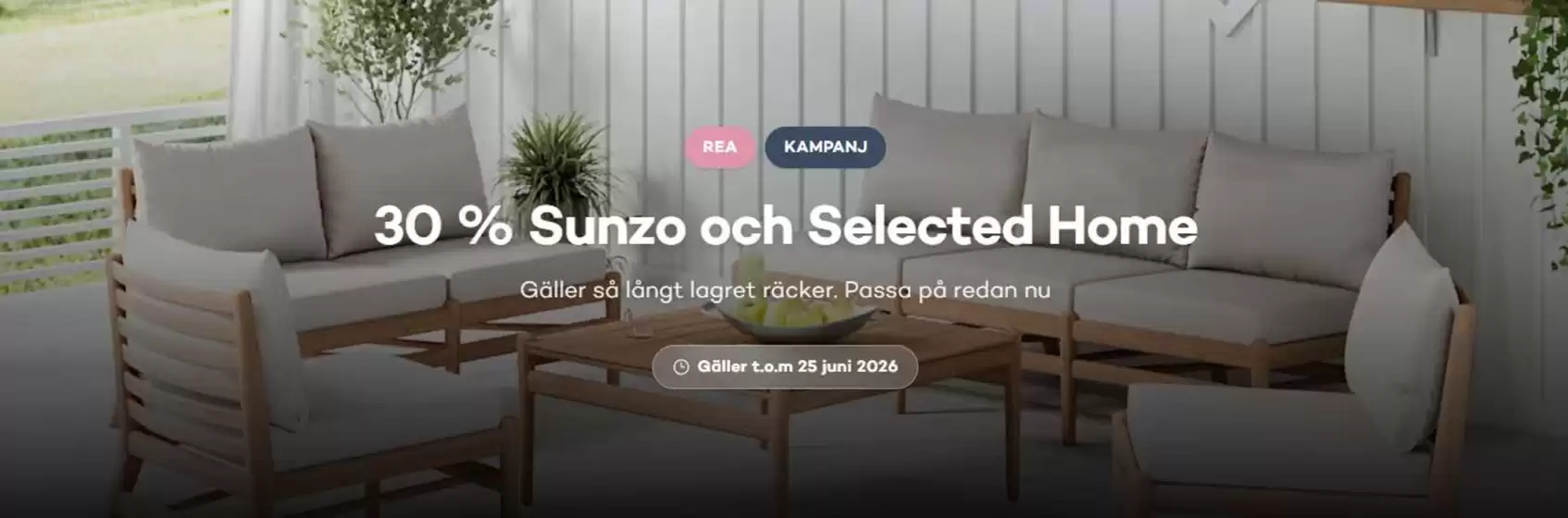 Bra Sommarmöbler-katalog i Vadstena | 30% rabatt! | 2026-06-19T00:00:00.000Z - 2026-06-25T00:00:00.000Z