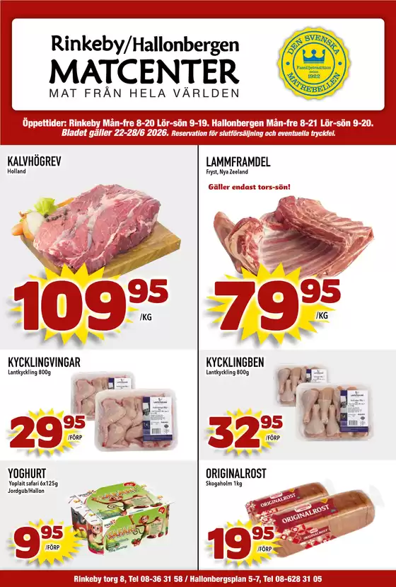 Matcenter-katalog | Veckans erbjudanden Matcenter | 2026-06-22T00:00:00.000Z - 2026-06-28T00:00:00.000Z