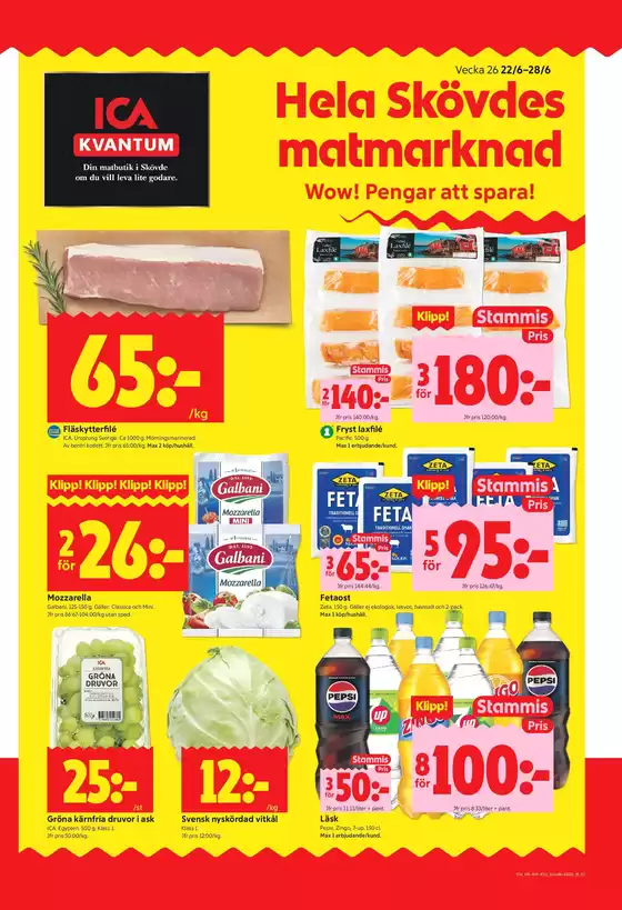 ICA Kvantum-katalog i Krokek | Top-deals och rabatter | 2026-06-22T00:00:00.000Z - 2026-06-28T00:00:00.000Z