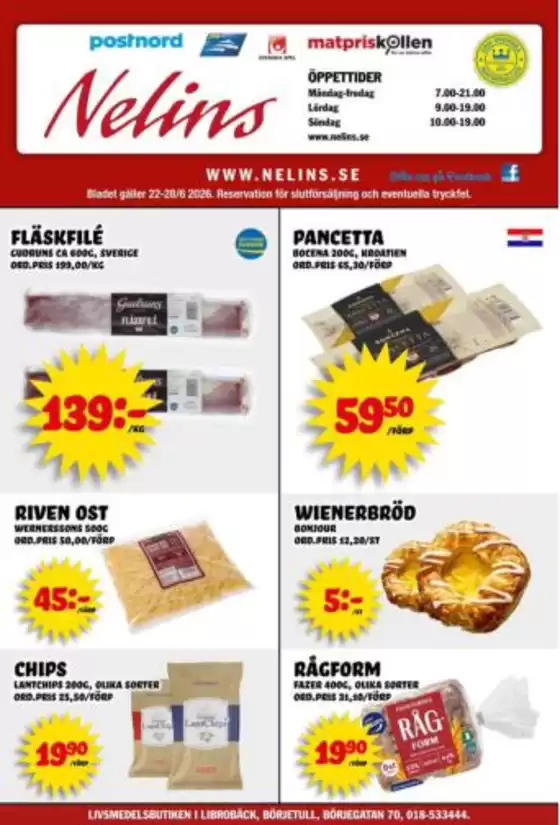 Nelins-katalog i Segersta | Nelins reklamblad | 2026-06-22T00:00:00.000Z - 2026-06-28T00:00:00.000Z