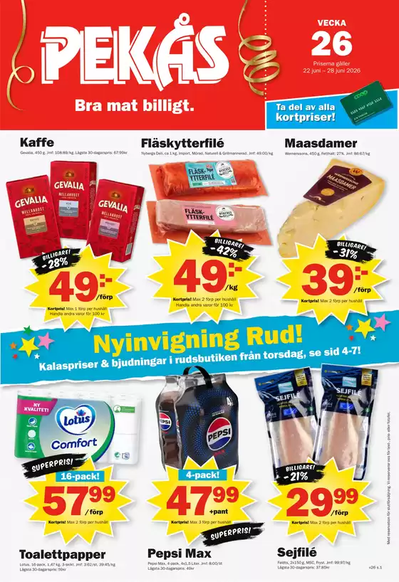 Pekås-katalog | Kampanjpriser! | 2026-06-22T00:00:00.000Z - 2026-06-28T00:00:00.000Z