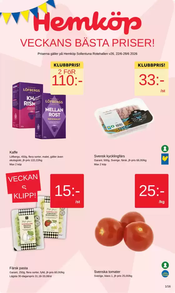 Hemköp-katalog | Hemköp Stockholm Skanstull reklamblad | 2026-06-22T00:00:00.000Z - 2026-06-28T00:00:00.000Z